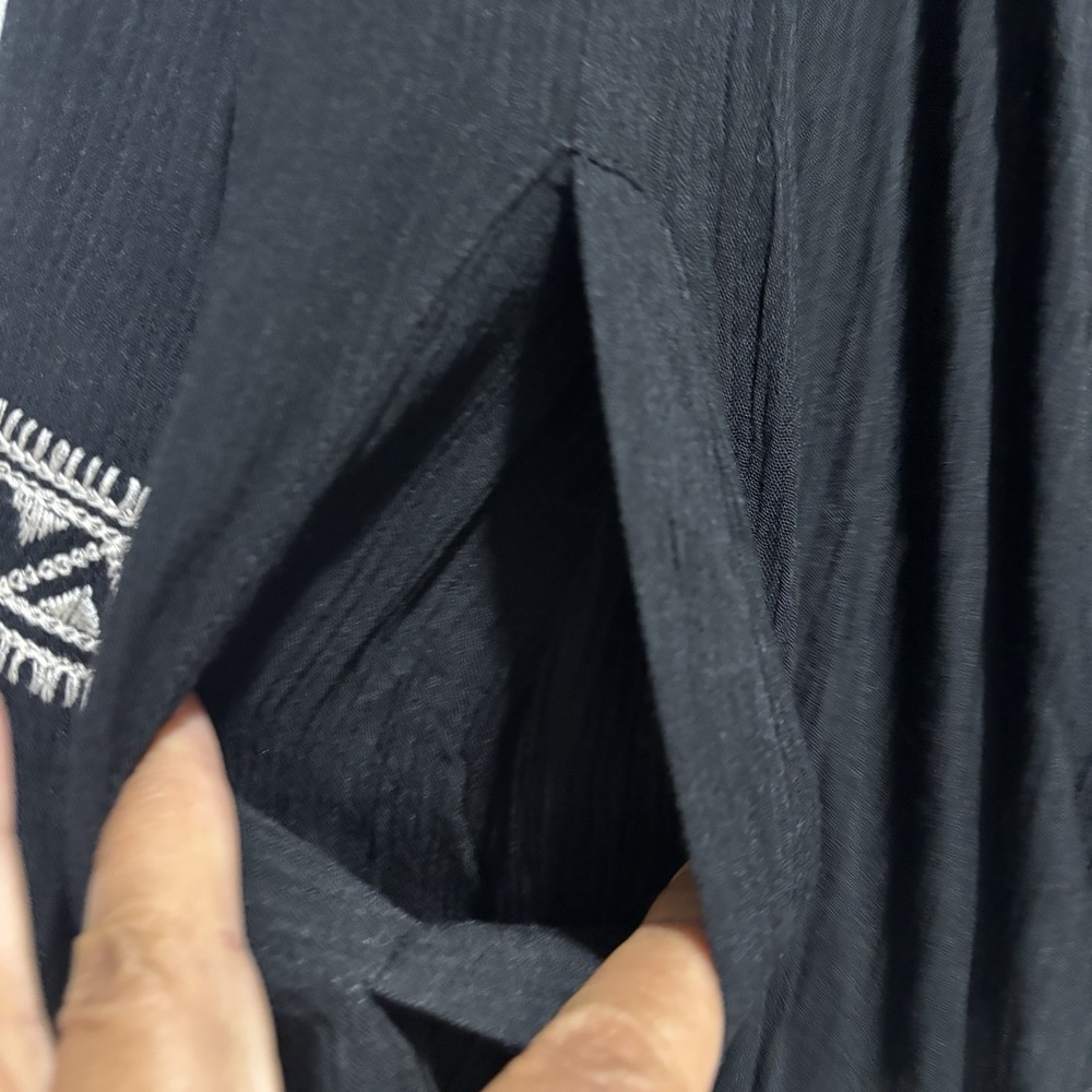 The Pyramid Collection Cardigan Kimono Jacket 1x Embroidered Pockets Bohemian - Picture 8 of 13